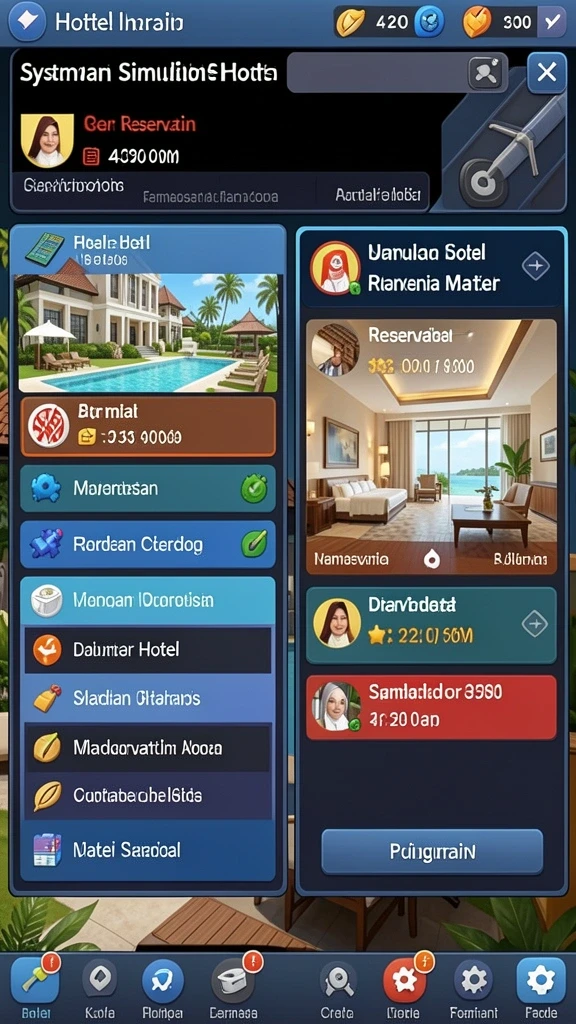 jerukbet - Layar utama JERUKBET dengan menu yang intuitif.