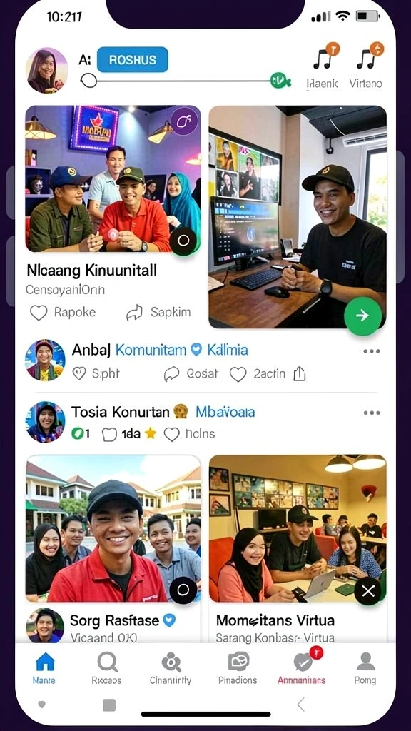 vv62 - Tangkapan layar menunjukkan interaksi pemain dalam mode multiplayer.